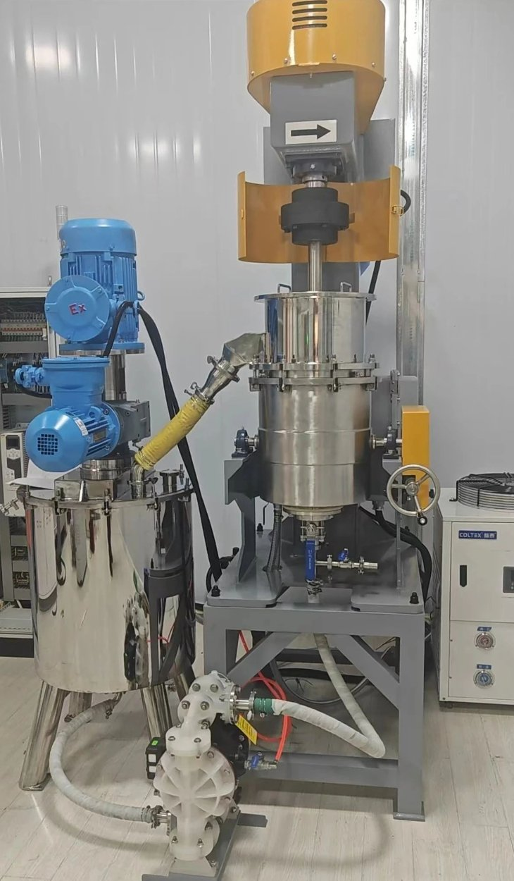 青岛富锐德循环式搅拌球磨——解决大颗粒难